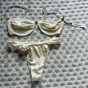 Bridal Shimmer Ivory Bikini Set